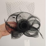 Voaleta pentru decor par cu clema de prindere VTL001BB Neagra